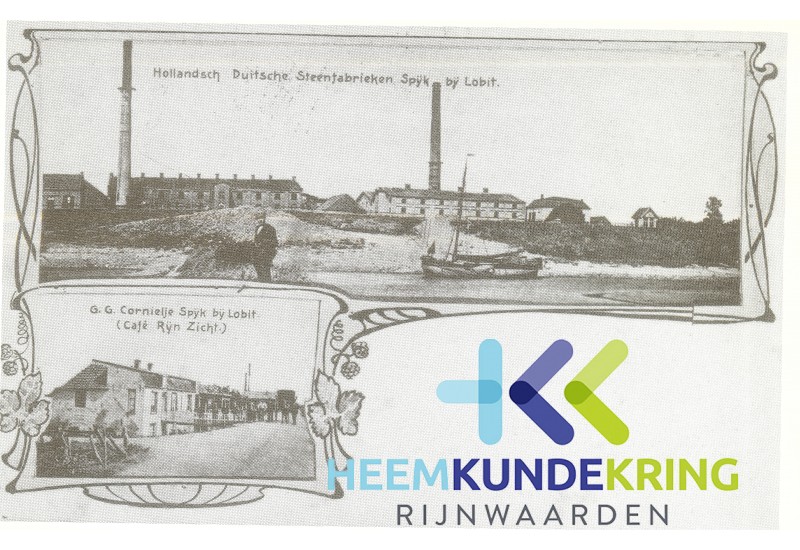 Spijk 1908 H-D Steenfabriek Cafe Rijnzicht G.G.Cornielje FA000007